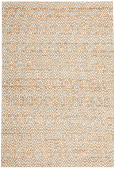 Cali Dune Eco-Friendly Natural Two-Tone Patterned Jute Rug